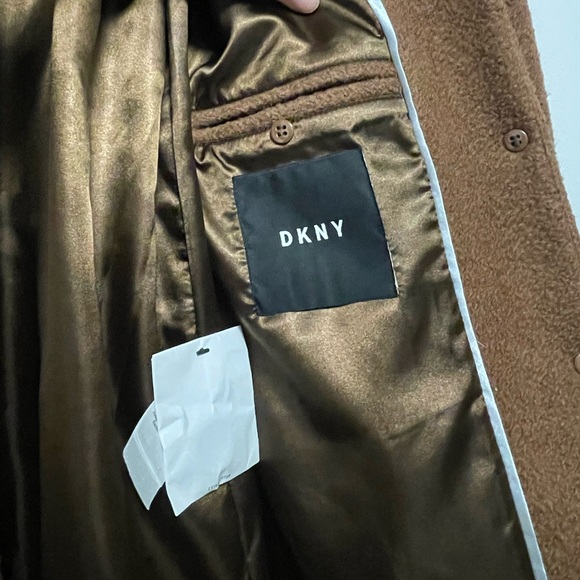 DKNY Looped Bouclé Wool-Blend Coat Size Small - Picture 10 of 13